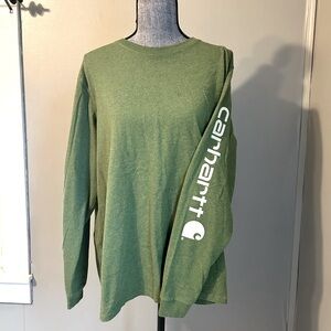 Carhartt Green Long Sleeve T Shirt Size XXL